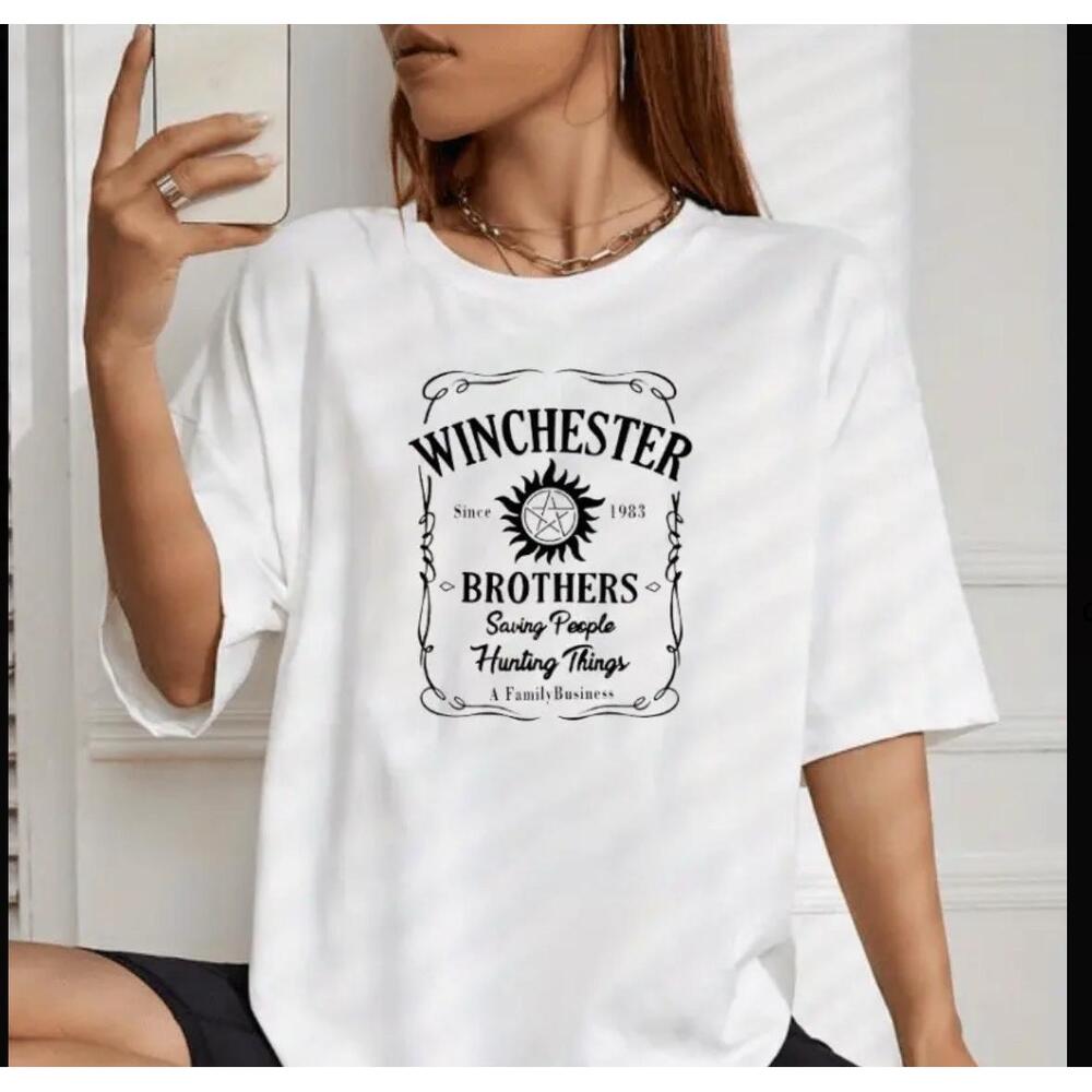 Supernatural Winchester Brothers T-Shirt Unisex Any Size Graphic handmade custom - Picture 3 of 4